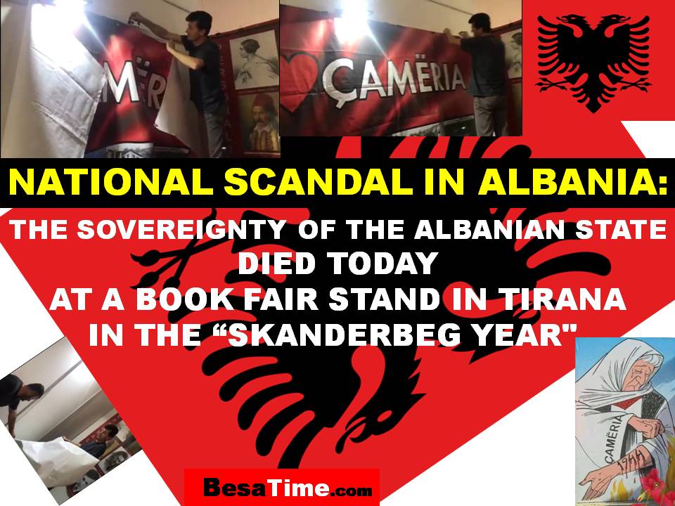 NATIONAL SCANDAL IN ALBANIA (video): THE SOVEREIGNTY OF THE ALBANIAN STATE DIED TODAY, AT A BOOK FAIR STAND IN TIRANA, IN THE “SKANDERBEG YEAR".