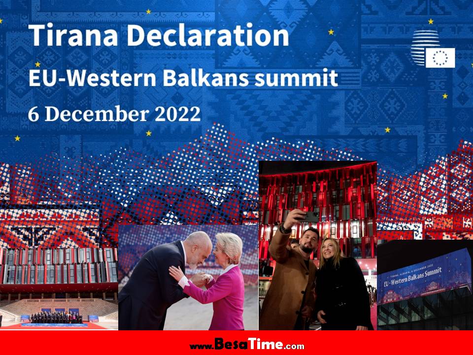 TIRANA DECLARATION: EU-WESTERN BALKANS SUMMIT, 6 DECEMBER 2022