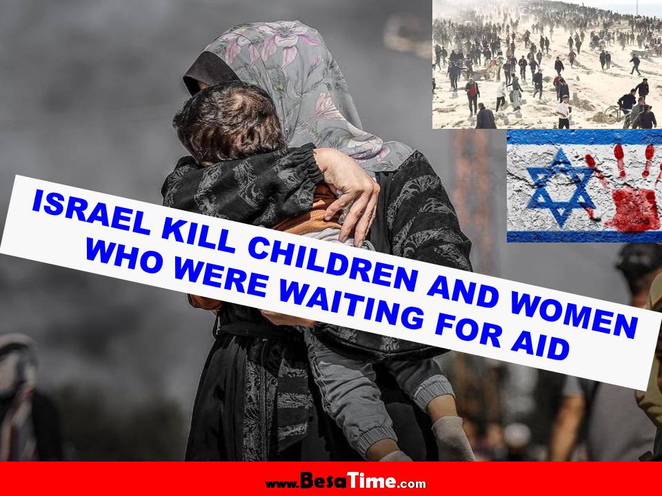 ISRAEL KILL CHILDREN AND WOMEN WHO WERE WAITING FOR AID